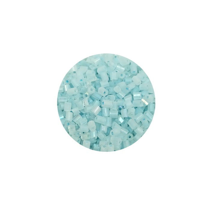 Kesme Cam Boncuk 2mm - 60 Gram - Maz Buz Mavi - BNC369