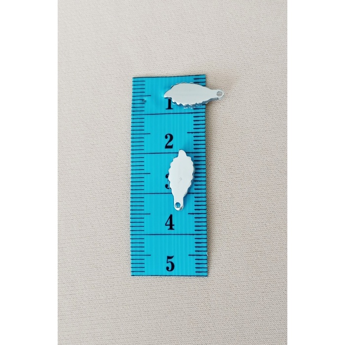 Oya Abiye Bileklik Kolye Pleksi Metalik Plastik Pul Gümüş Renk 8 gram 70 adet - BNC512
