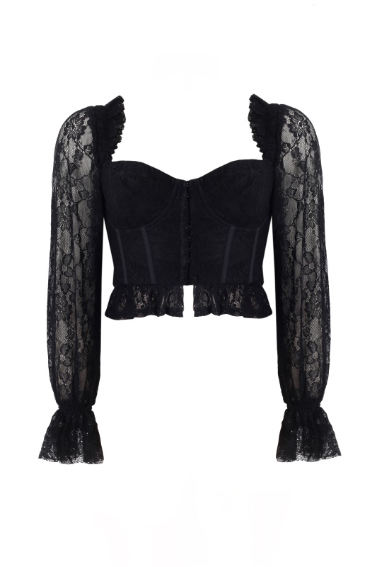 Amalie Floral Lace Bustier