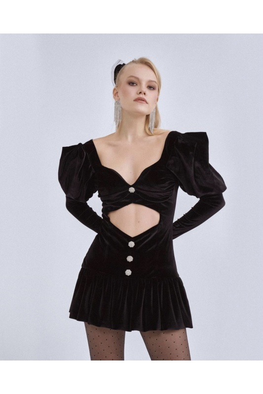 Gabrielle Velvet Mini Dress