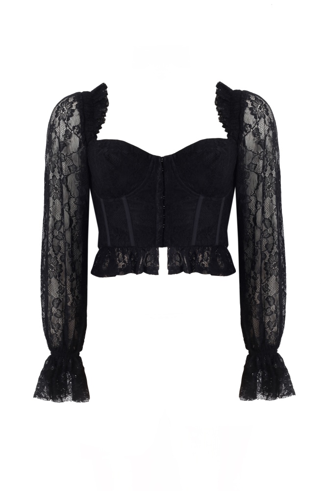 Amalie Floral Lace Bustier
