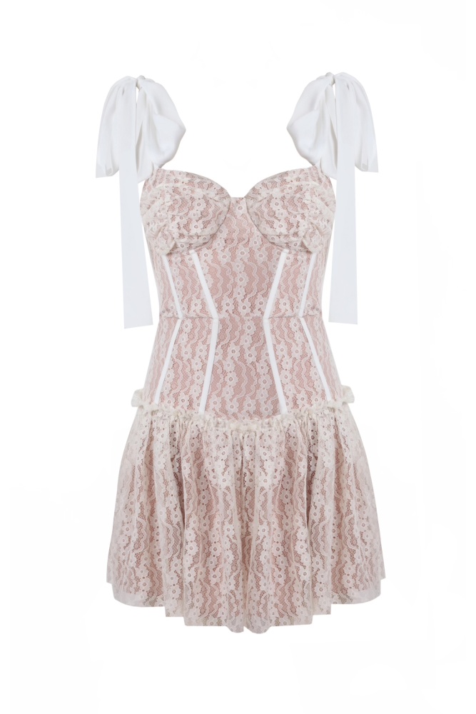 Bella White Lace Dress