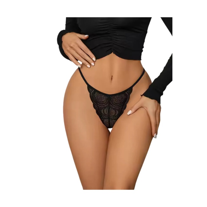 Dantelli Kadın iç Giyim  3 lü Tanga String