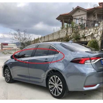 Toyota Corolla Krom Cam Çıtası 8 Prç. 2019 ve Üzer