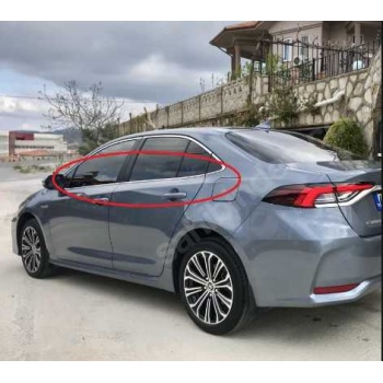 Corolla 2019-2020 Cam Çıtası Tam Tur Oem Kalıp 18 Parça