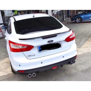 Ford Focus 3 Spoiler Yarasa (PİANO BLACK) Boyalı