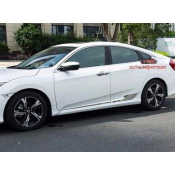 Honda Civic FC5 FK7 Yan Kapı Çıtası Krom Görünüm 2016 Sonrası