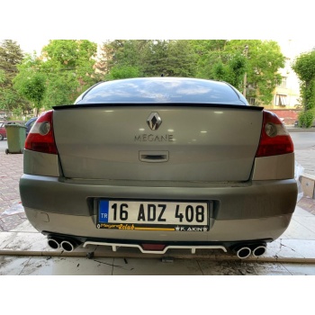 Renault Megane 2 Sedan Difüzör 4 Çıkışlı Egzoz Görünümlü