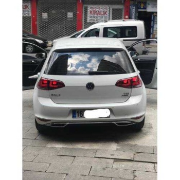 Golf 7 2012 2017 Difüzör Arka 1.Kalite Plastik Parlak Siyah