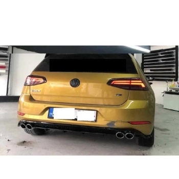 Vw golf 7.5R Line arka tampon difüzörü 4 çıkış 2017 / 2020 İTHAL