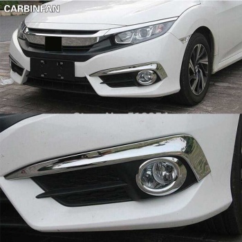 Honda Civic FC5 Krom sis Kaplaması (İTHAL) Sis Çerçevesi 2019+