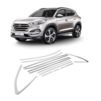 Hyundai Tucson Cam Çerçevesi Kenar Çıtası Krom Tamtur 2016+