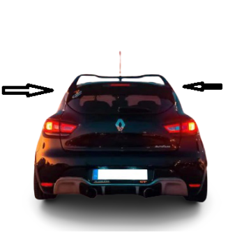 clio 4 rs spoyler spoiler boyalı ürün kolay montaj (fiber)