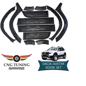 Dacia Duster Dodik Seti Damalı 2009-2017 Model Arası Siyah Full Set
