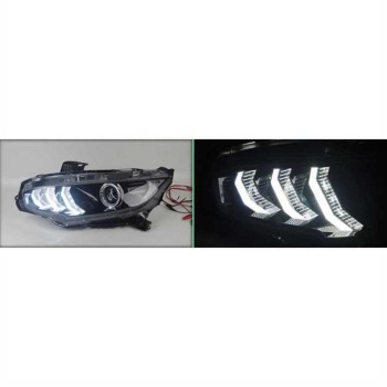 Honda Cıvıc Fc5 2016-2021 Anımasyonlu Mustang Dızayn Led Far Takımı