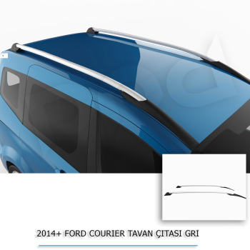 Ford Courier 2014+ Portbagaj Tavan Çıtası Taşıyıcı GRİ