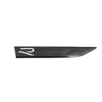 Golf 8 2li çamurluk arması siyah-nikelaj / YACI165