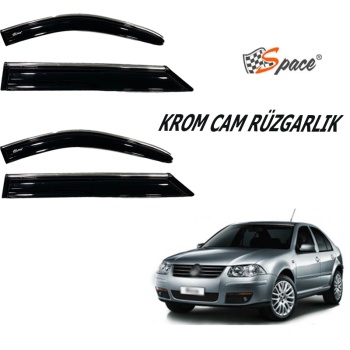Krom cam rüzgarlığı 1.2mm Volkswagen Bora 4lü / CARU439