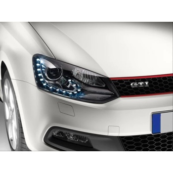 POLO 2010-2017 UYUMLU SILVER GTI GÖRÜNÜM LED FAR