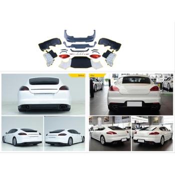 PANAMERA 2011-2013 IÇIN UYUMLU ARKA TAMPON+STOP FACELIFT