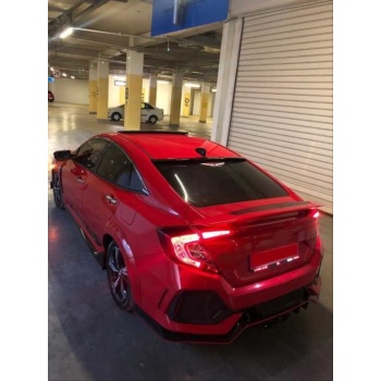 CIVIC FC5 2016-2020 IÇIN UYUMLU SI SPOILER (KIRLANGIÇ) (Boyasiz)