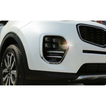 SPORTAGE 2016-2019 IÇIN UYUMLU ÖN SIS KAPLAMASI BÜYÜK MODEL NIKELAJ