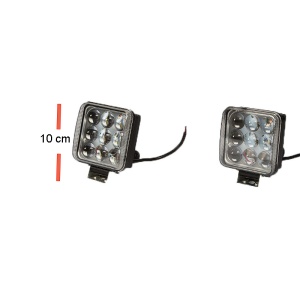 Space Offroad sis lambası 9 power ledli 27w 12v set / LASS267