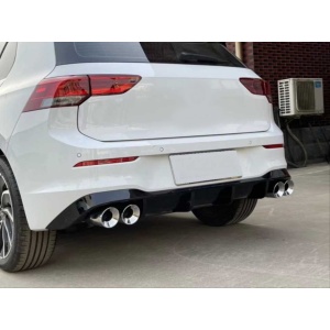 GOLF 8 IÇIN UYUMLU R DIFUZOR (PIANO BLACK) - 4 EGZOZ  (Life,Style,Impression Paket için)