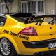 Renault Megane 2 Sedan Cam Üstü Spoiler 2002 - 2012 Parlak Siyah