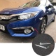 Honda Civic FC5 Krom sis Kaplaması (İTHAL) Sis Çerçevesi 2019+