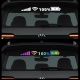 Şarj-wifi göstergeli sticker çok renkli 45*5 cm / YACI126-1