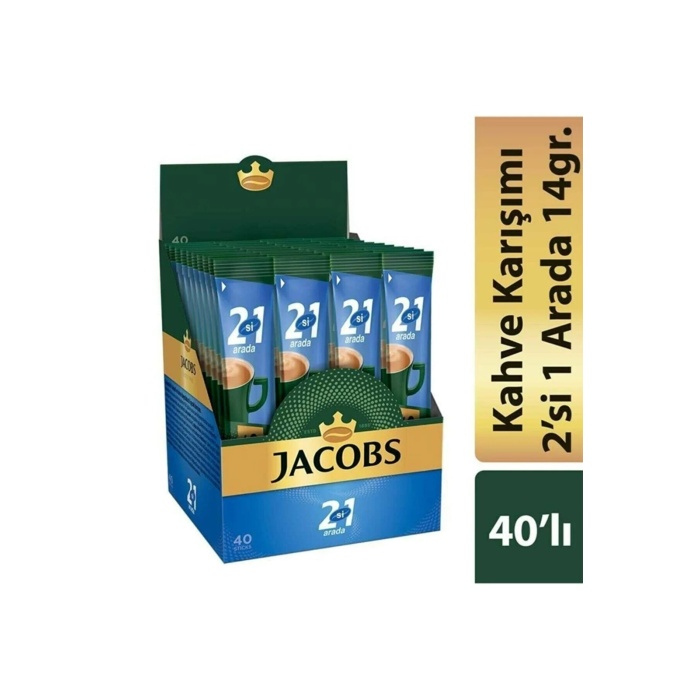 Jacobs 2si 1 Arada Çözünebilir Kahve 40lı Paket