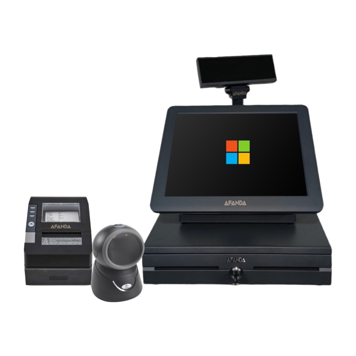Afanda Intel I3 4gb Ram 120 GB SSD Pos Pc- Barkod Okuyucu- Yazıcı ve Para Çekmecesi Tüm Set