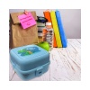 Renkli Resimli Çocuk Beslenme Kutusu, Kilitli Öğün Saklama Kabı, Lunchbox (Porky G-400)