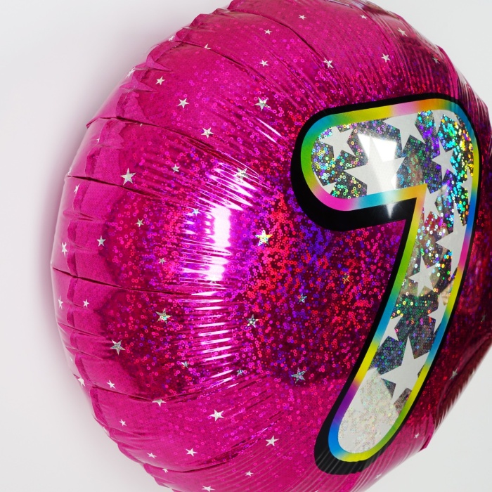 Rakam Balon, 7 Yazılı Parti Balonu, Renkli Sayılı Balonu