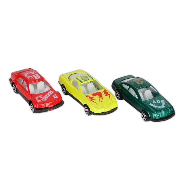 Metal Araba Seti 3lü, Mini Oyuncak Araba, Küçük Yarış Seti