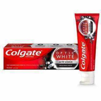 Colgate Optik Beyaz Aktif Kömür Beyazlatıcı Diş Macunu 50 ml