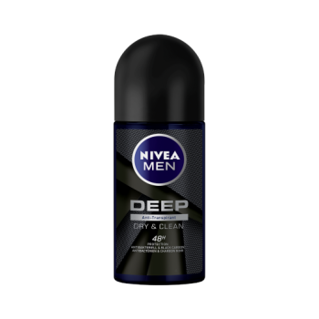 Nivea Men Deep Dimension Aktif Karbon Dark Wood Roll On 50 Ml