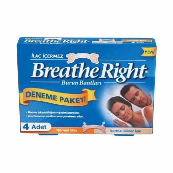 Breathe Right Normal Ciltler için Normal Boy Deneme Paketi 4 Adet