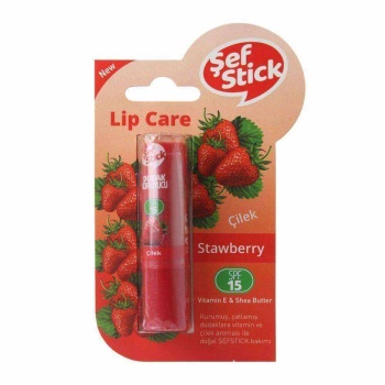 Şef Stick Strawberry Lip Care Kurumuş ve Çatlamış Dudaklar için 5.5 Ml