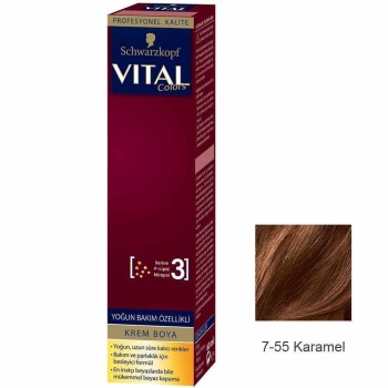 Vital Colors Krem Saç Boyası 7.55 Karamel  - 60 ml