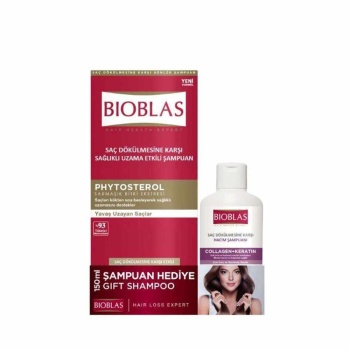 Bioblas Saç Dökülmesine VeSağlıklı Uzama Etkili Şampuan 360 Ml + Collagen Keratin Şampuan 150 Ml
