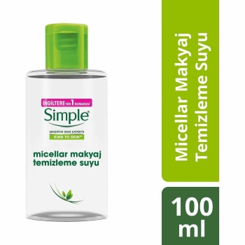 Simple Micellar Makyaj Temizleme Suyu 100 Ml Cep Boy