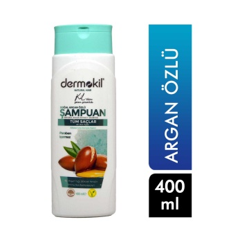 Dermokil Doğal Argan Özlü Tüm Saçlar İçin Şampuan 400 Ml