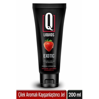 Qliquids Exotıc Çilek Aromalı Kayganlaştırıcı Jel 200 ml