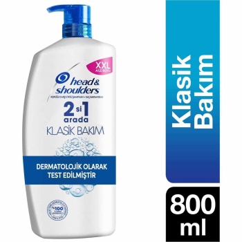 Head & Shoulders 2si 1 Arada Şampuan Klasik Bakım 800 ml