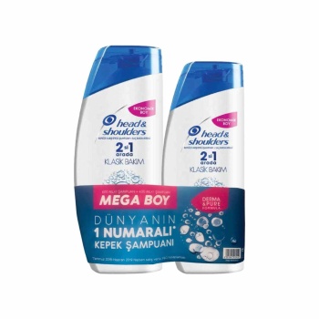 Head & Shoulders 2si 1 Arada Şampuan Klasik Bakım 600+400 ml