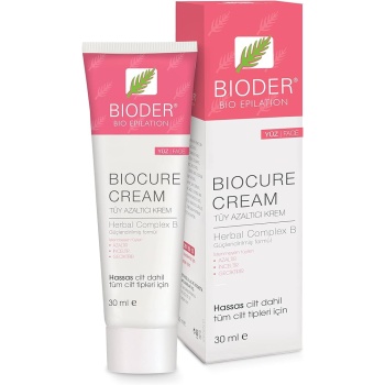 Bioder Bio Epilation Biocure Yüz Bölgesi 30 ml Tüy Azaltıcı Krem