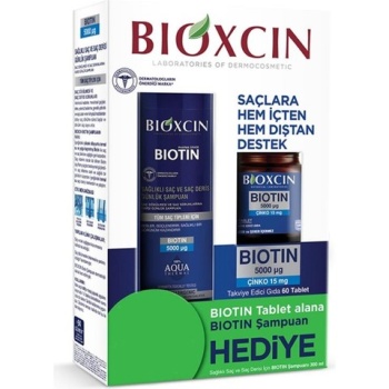 Bioxcin Biotin 5000 Mg + Çinko 15 Mg Tablet Biotin Şampuan Hediyeli