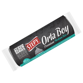 STEPY Black Seri Orta Boy Çöp Torbası